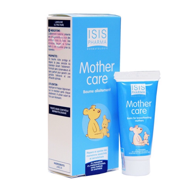 [ CHÍNH HÃNG] ISIS Pharma Mother Care 15ml - Kem giảm khô môi, chàm môi, nứt nhũ hoa