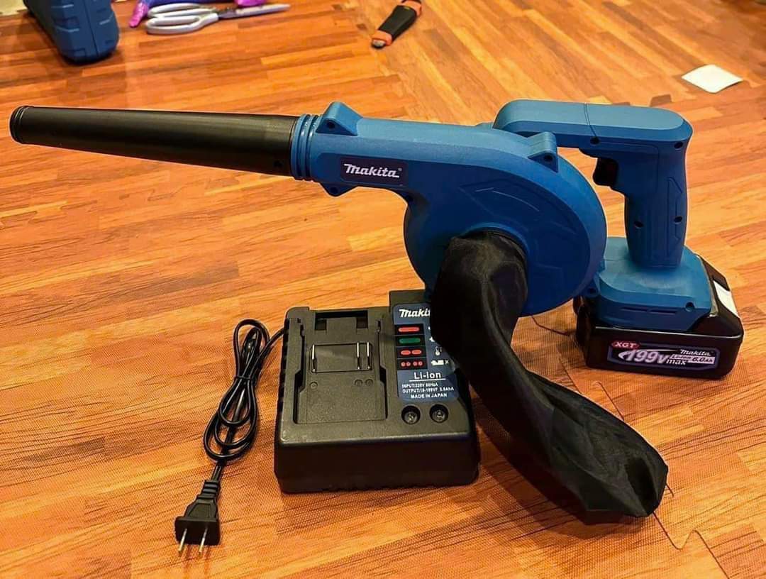 Máy thổi bụi cầm tay dùng pin Makita, máy thổi hút bụi công suất lớn 680W, máy thổi bụi pin 10cell dung lượng khủng