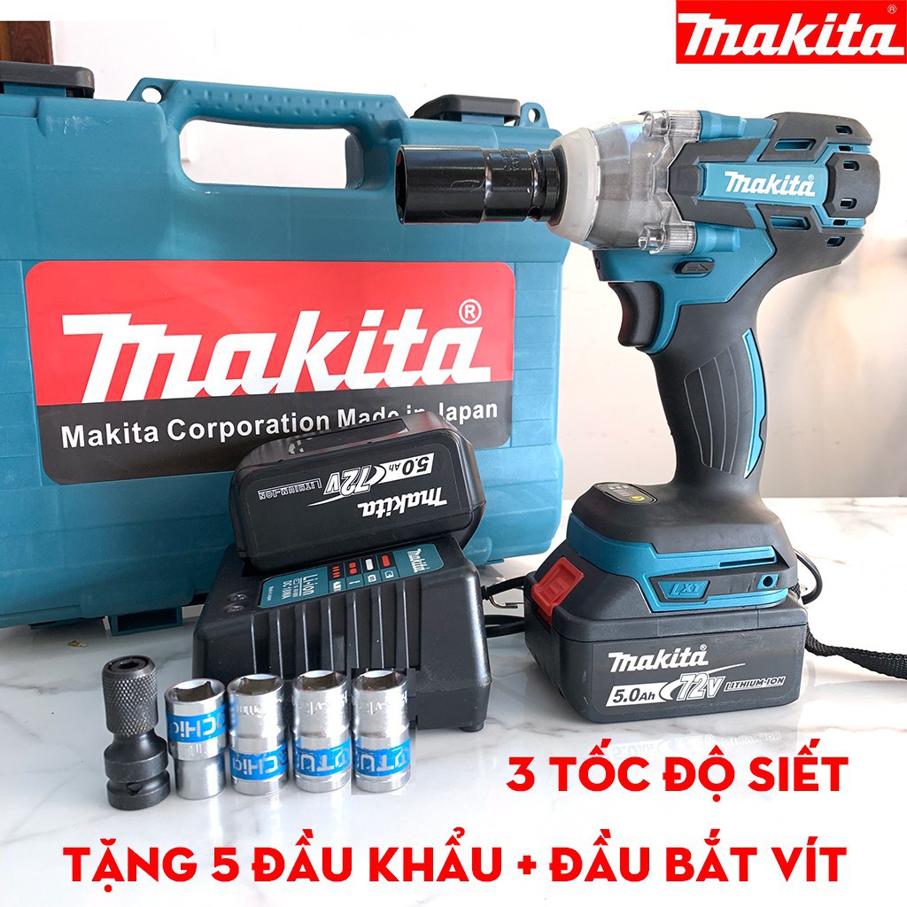 Máy siết bulong 72v – máy siết bu lông khoan pin bắn vít ko chổi than