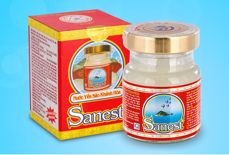 Nước Yến sào Khánh Hòa Sanest Không đường, Lốc 08-16-30 lọ 70ml, yến sào 7.5% dành cho mọi độ tuổi - 029