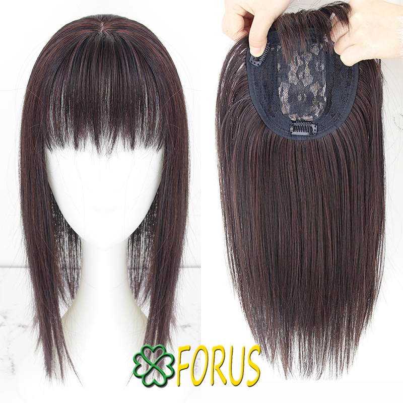  Tóc giả hói mái ngố dán hói mái kẹp hói XFK03 tóc giả nữ 