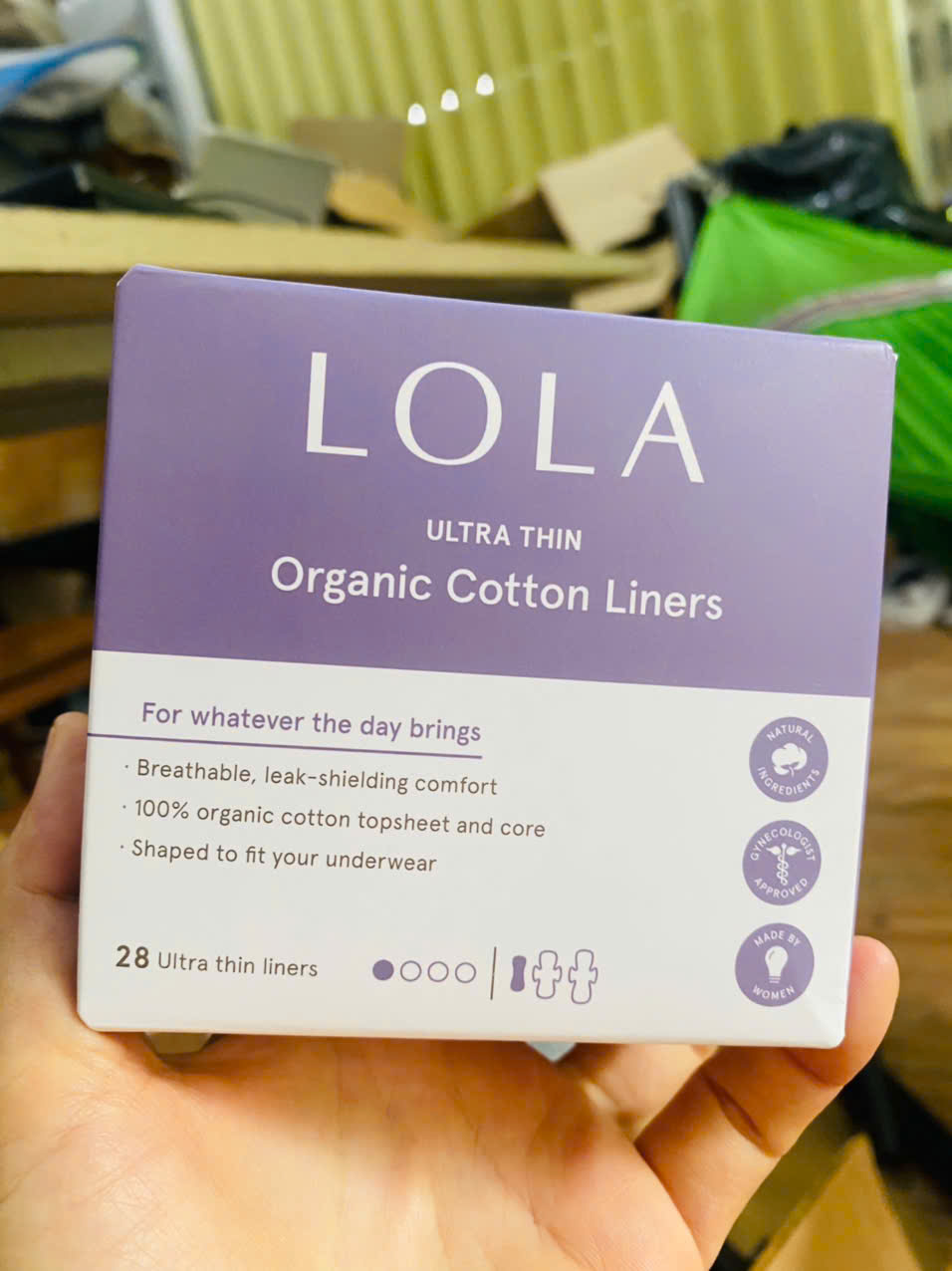 Băng vệ sinh LOLA siêu mỏng, 28 miếng,LOLA Ultra Thin Liners