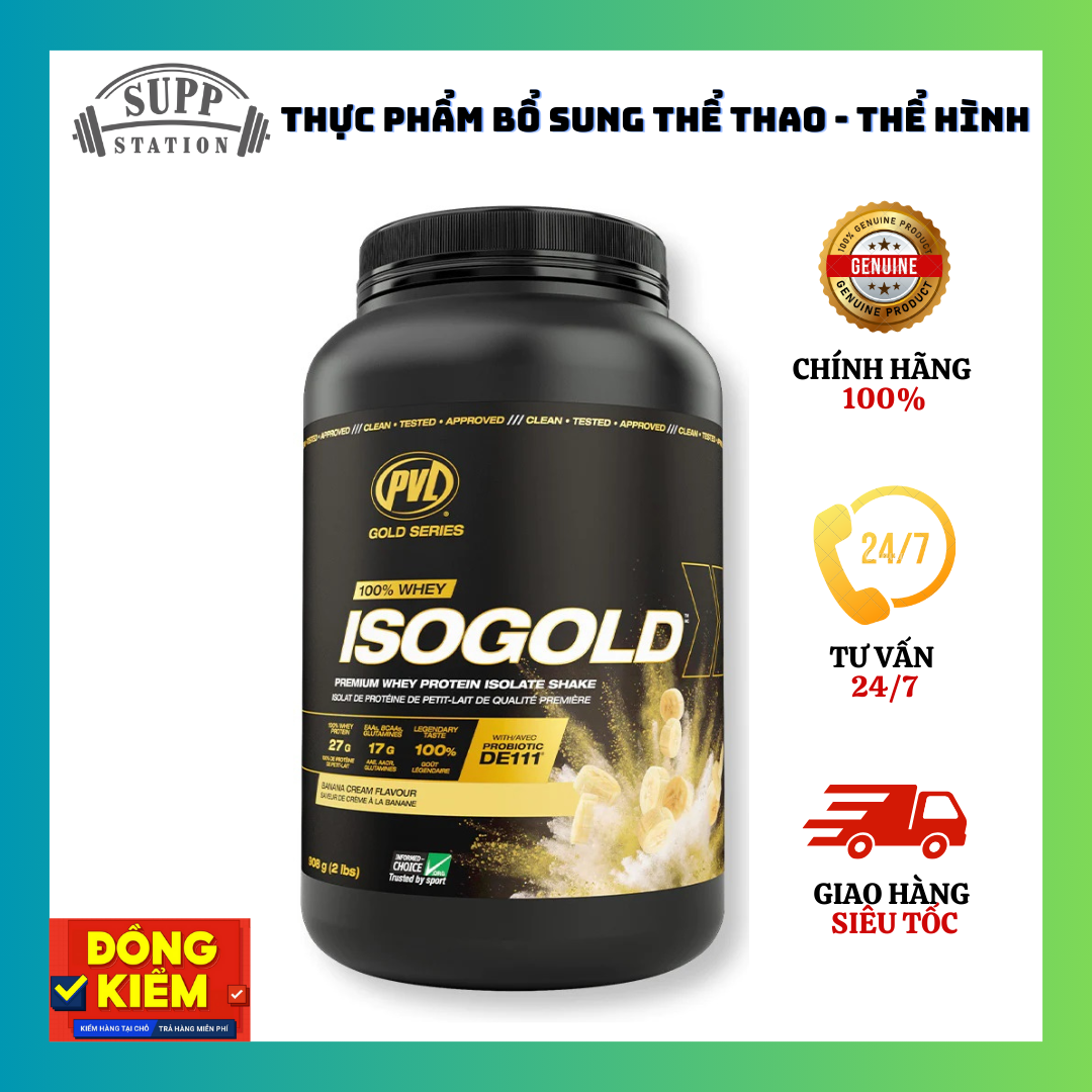 Sữa Tăng Cơ PVL ISO GOLD - 2lbs - WHEY PROTEIN ISOLATE 100%