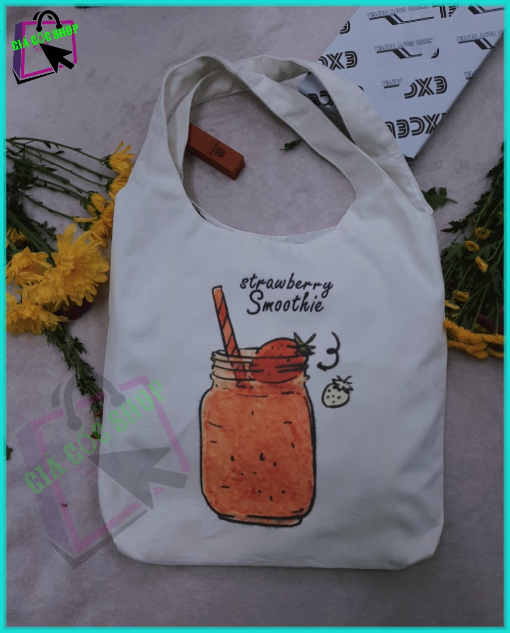 [HCM][GIÁ GỐC] Túi tote  Túi vải  Túi đeo vai . Túi xách LY DÂU  vải canvas mềm với nhiều mẫu mới và hót phong cách Hàn Quốc Là 1 item không thể thiếu cho tín đồ Street Style dễ dàng phối với các trang phục yêu thích