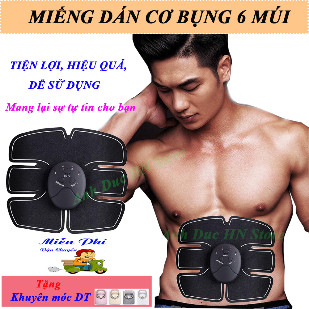 Miếng Dán Cơ Bụng, Miếng Dán Massage Bụng, Miếng Dán Cơ Bụng 6 Múi. Giúp Giảm Mỡ Bụng Hiệu Quả, Săn Chắc Cơ, Vóc Dáng Thon Gọn. Máy Dùng CHo Cả Nam Và Nữ. [BH 1 Đổi 1 - MUA NGAY !!!]"