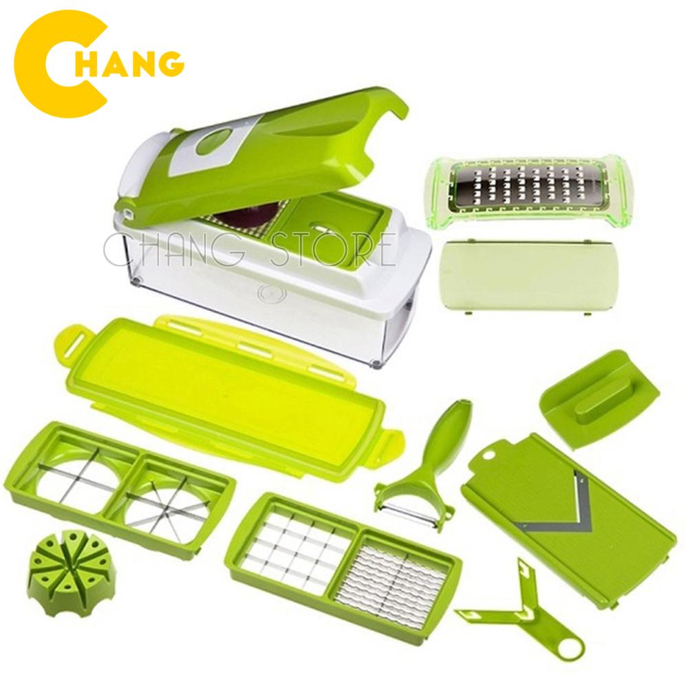 Bộ dụng cụ cắt tỉa rau, củ, quả đa năng 10 món thiết kế thông minh an toàn và tiện dụng, chỉ cần gạt tay nhẹ nhàng, không hề gây đau tay của bạn