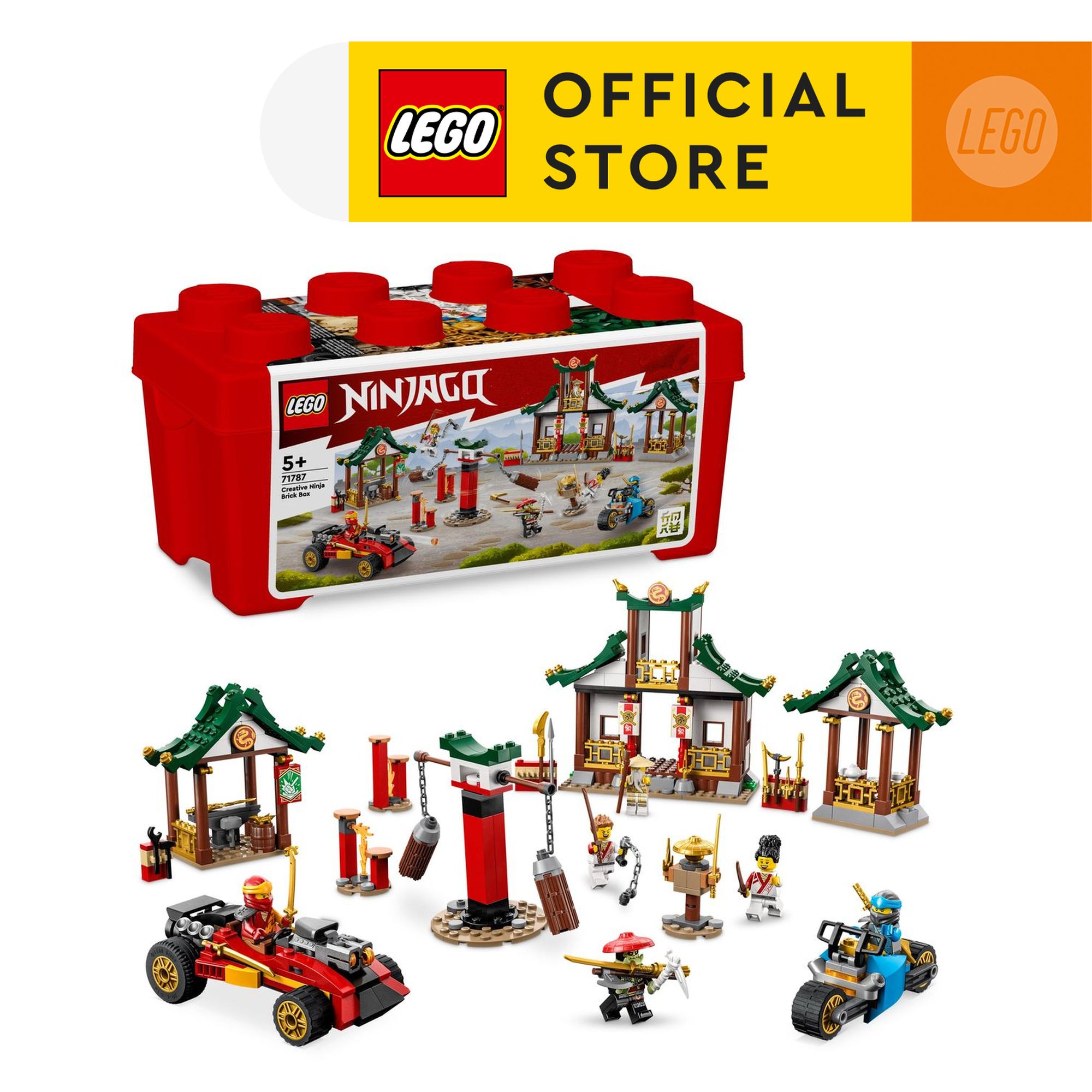 Lego ninjago 71787 đồ chơi lắp ráp thùng gạch sáng tạo ninjago