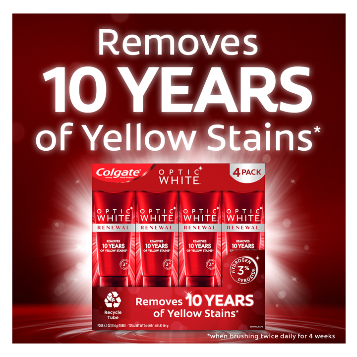 Kem đánh răng Colgate Optic White Renewal mẫu mới 2021