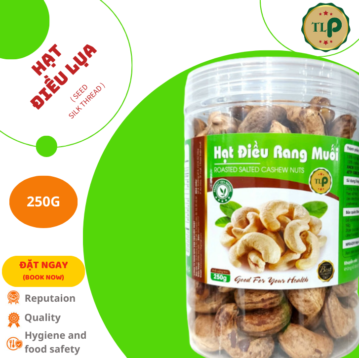 HẠT ĐIỀU RANG MUỐI - HŨ 250G