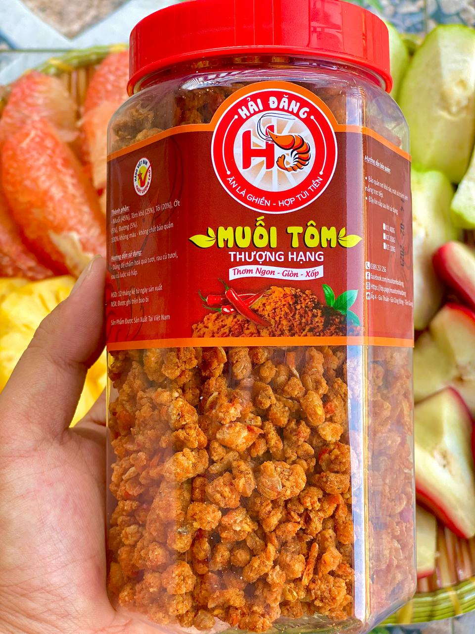 Muối tôm hải đăng ăn là mê combo 2 hủ 400g