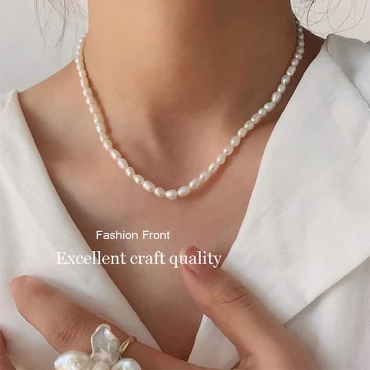 Chuỗi đeo cổ gạo 6ly - ngọc trai trường thịnh