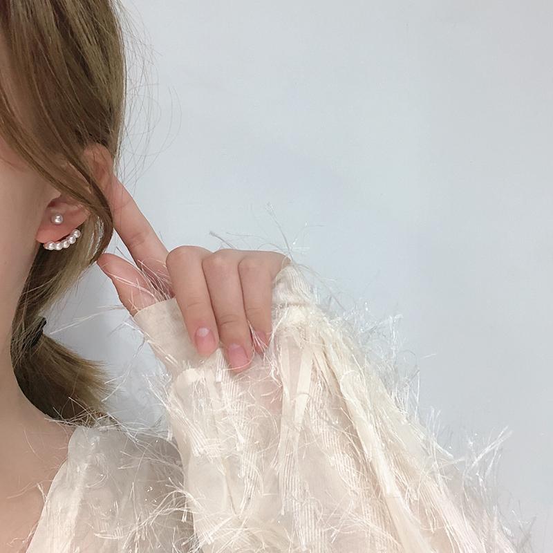 [HCM]Bông tai nữ ngọc trai kiểu vành tai dễ thương phụ kiện trang sức style hàn quốc - dorami