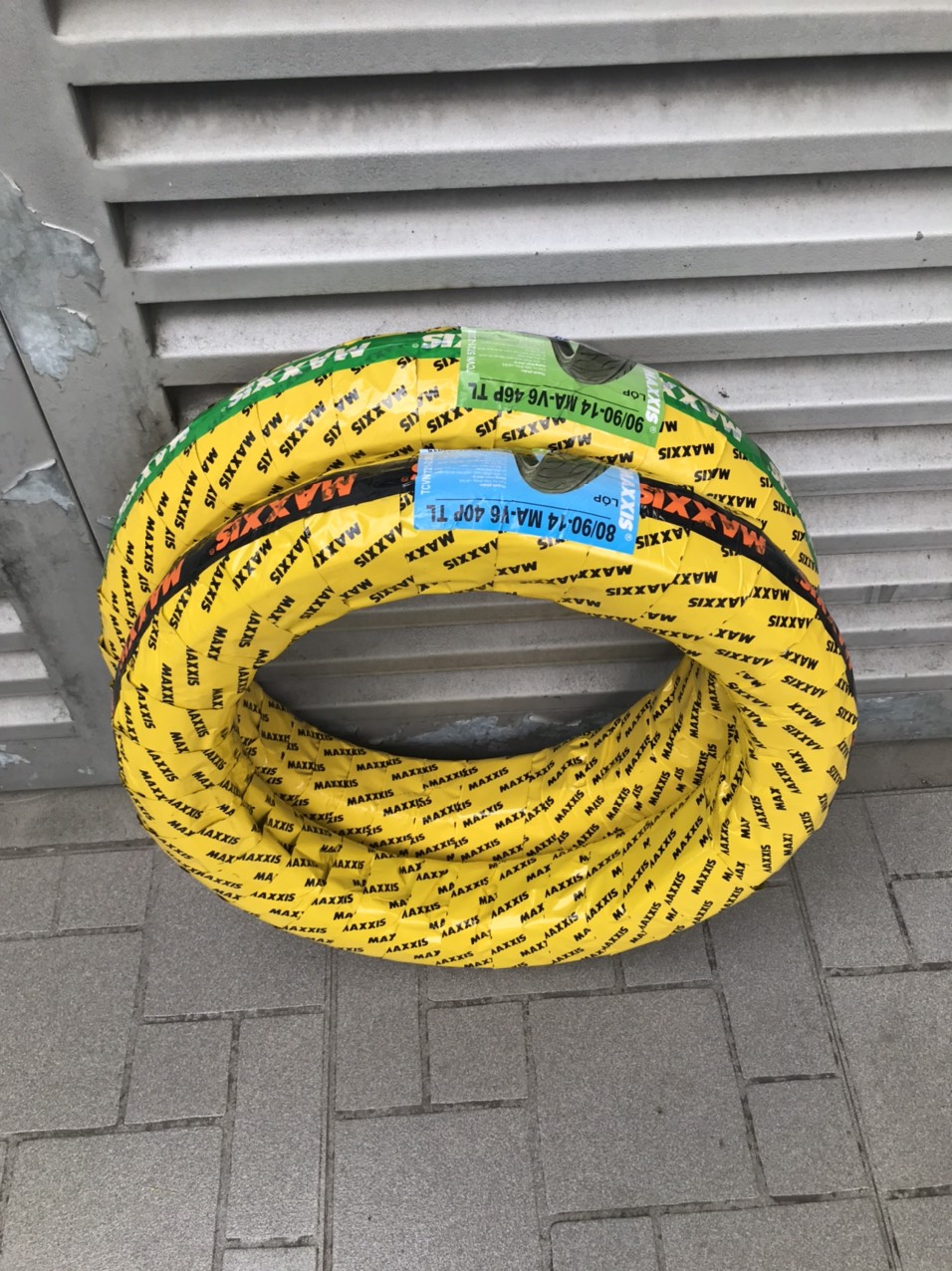 Vỏ lốp chính hãng Maxxis 6002 80+90/90-14 không ruột gắn dòng xe Airblade Vision Vario Click Mio Luvias...