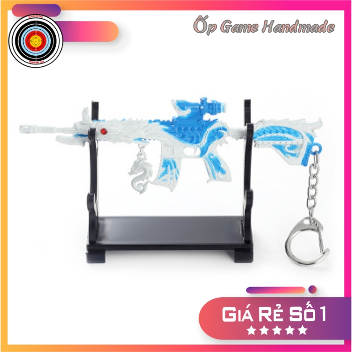 Móc khoá M416 Skin Rồng (Tuyết Sứ) 5 MÓNG SIÊU ĐẸP 12CM GAME PUBG MỚI NHẤT 2021 - Móc khoá pubg kim loại cao cấp