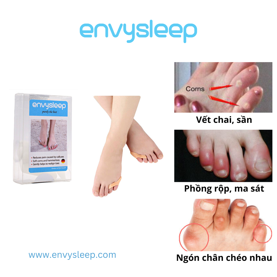 Lót giày Silicon Envysleep tách cố định ngón NHỎ cho 2 ngón út