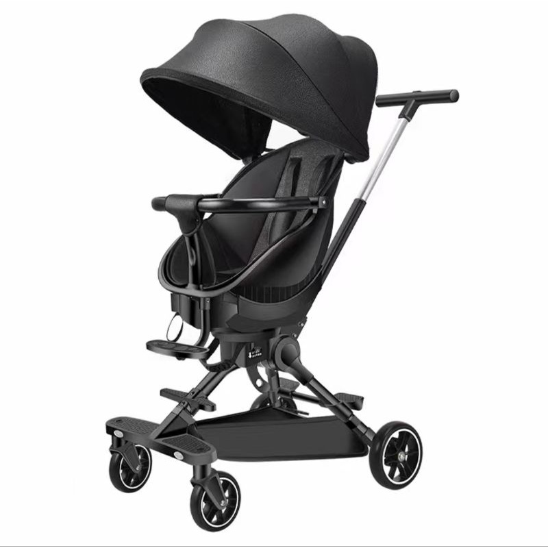 Xe đẩy gấp gọn cao cấp 2 chiều 3 tư thế có đệm,ô