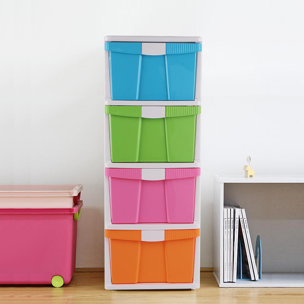 HomeBase STACKO Tủ nhựa đa năng 4 tầng Thái Lan W40xD50xH103cm