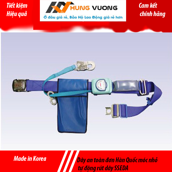 - Dây an toàn đơn Hàn Quốc móc nhỏ tự động rút dây SSEDA