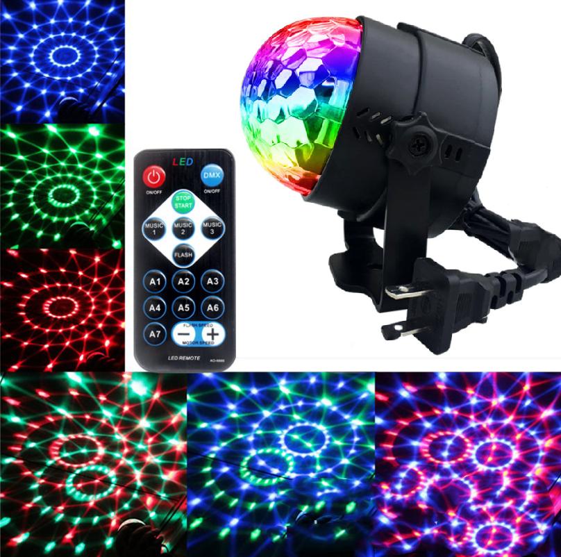 Đèn Led xoay 7 màu