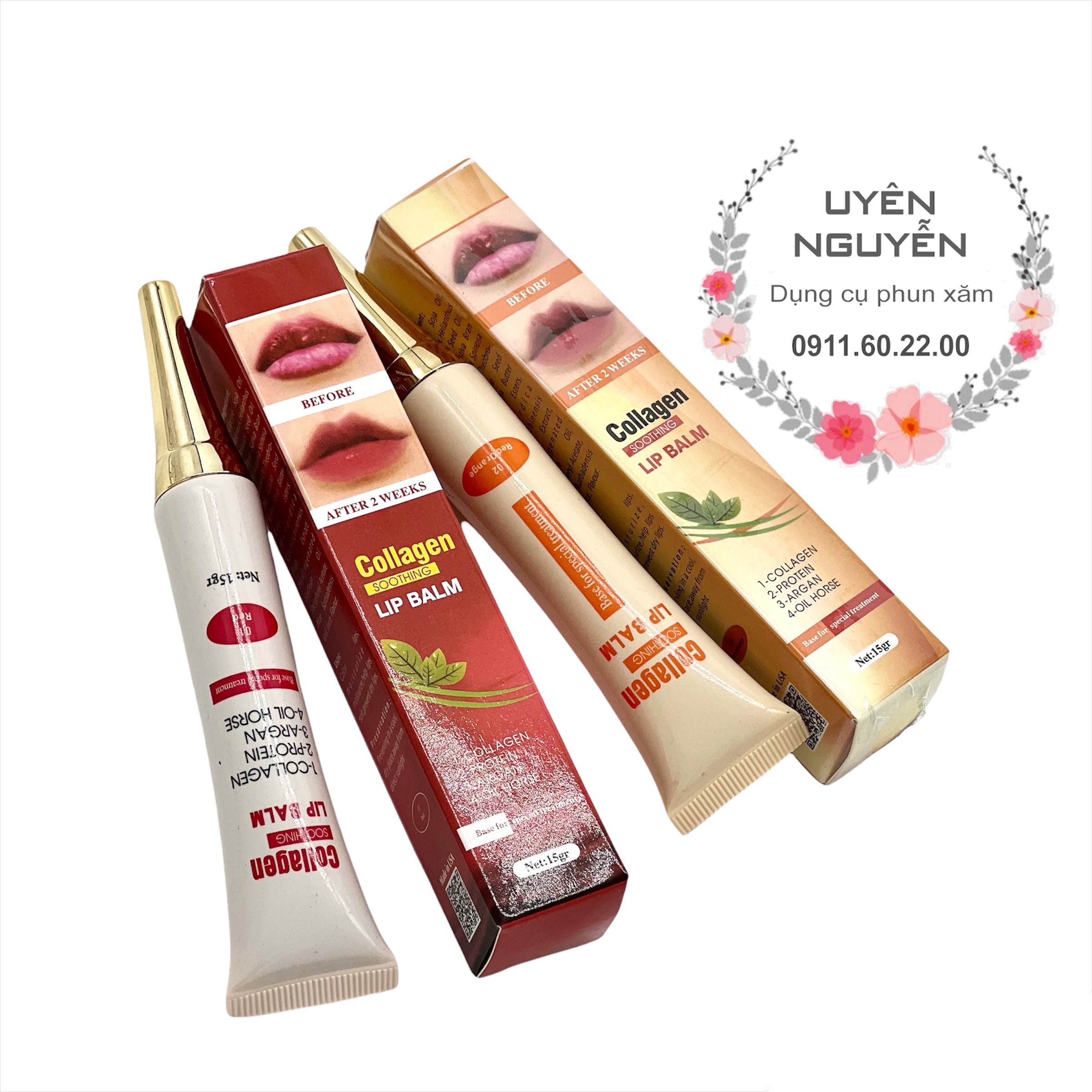 Dưỡng Collagen Lip Balm kích màu môi hàng loại 1