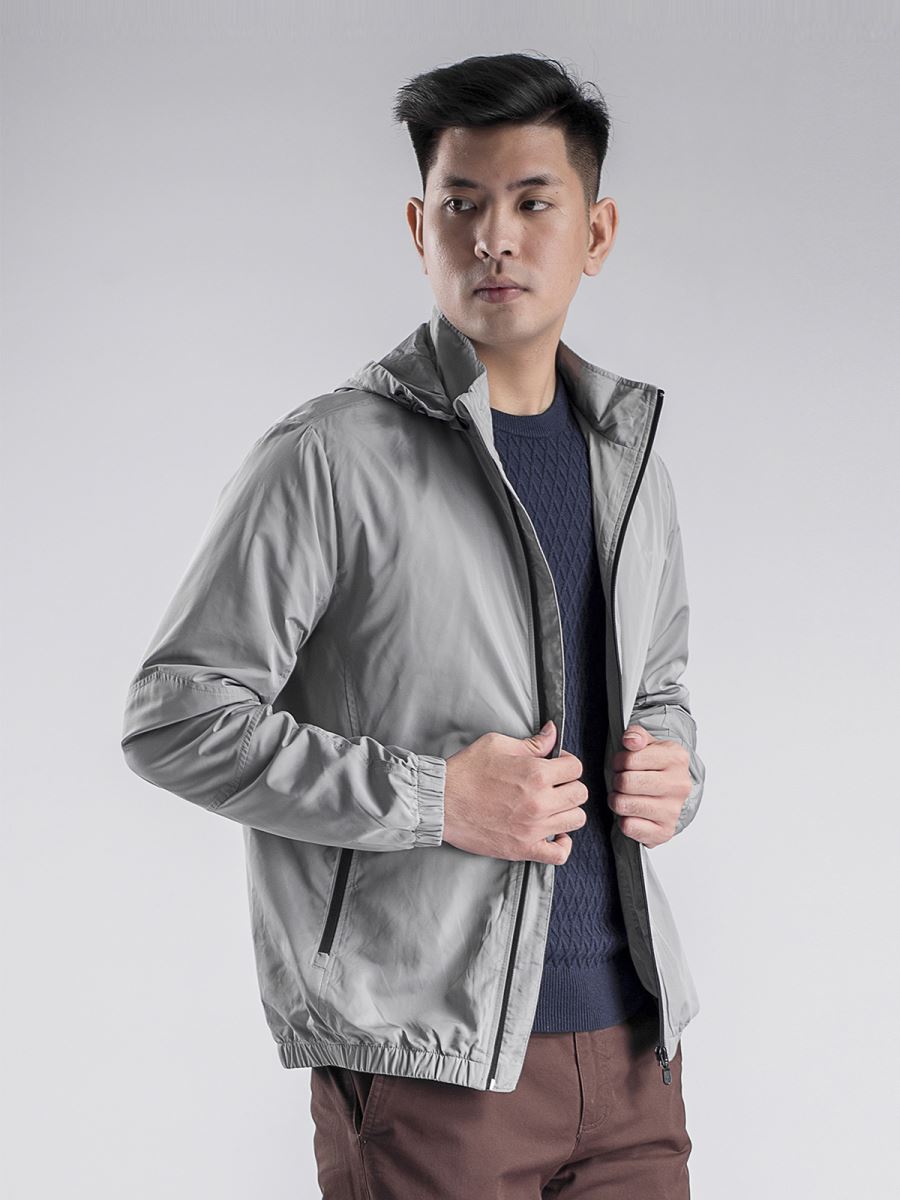 Áo Khoác Gió AJK022w8 Màu Xanh Tím Than và Xám có S/M/L