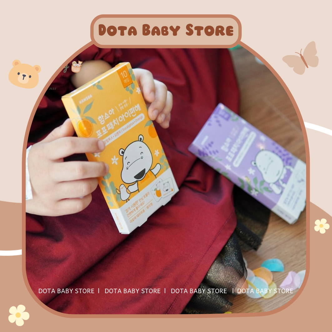 Miếng dán tinh dầu thông mũi hamsoa hàn quốc cho bé