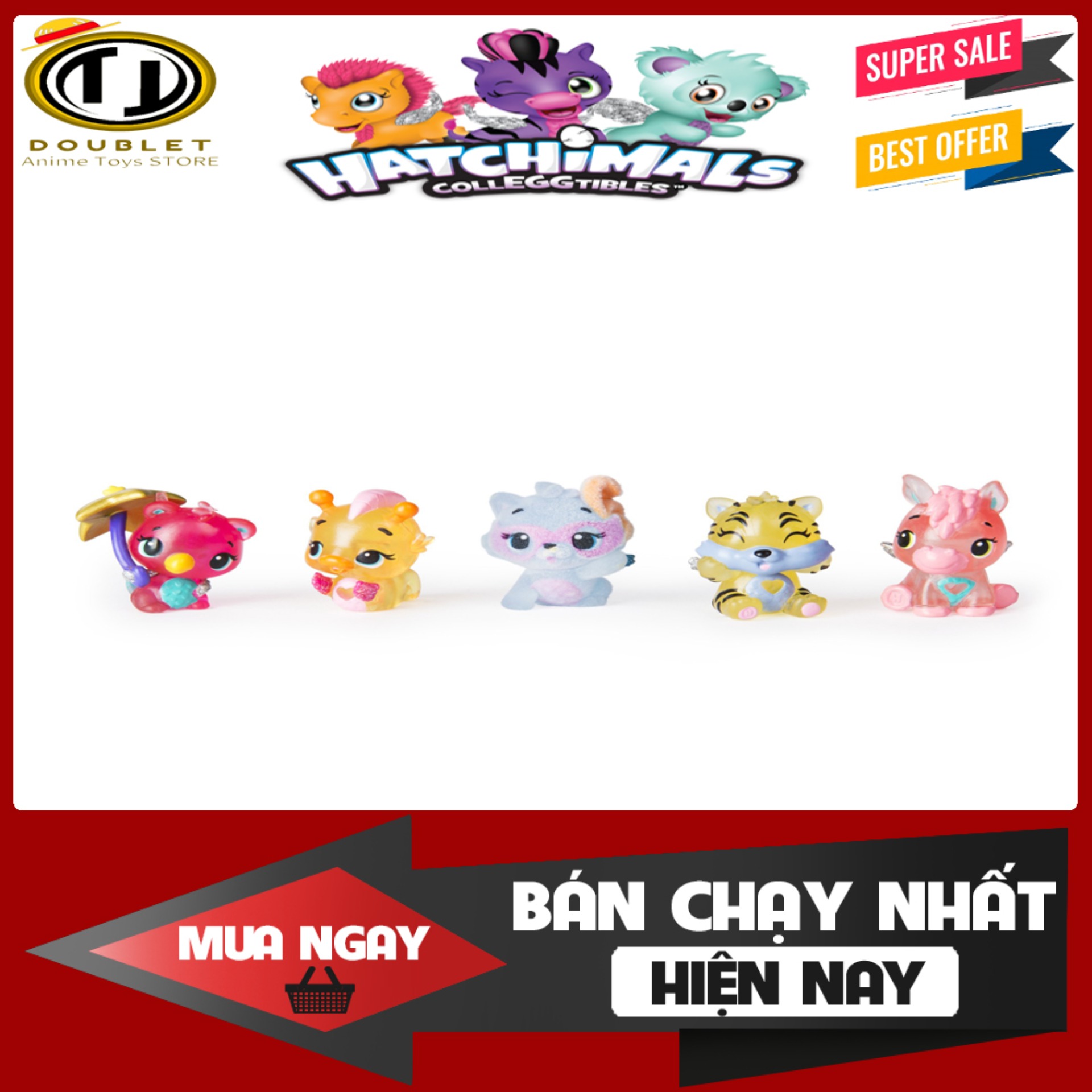 [HCM]5 MÓN ĐỒ CHƠI THÚ HATCHIMAL LỰA SẴN KHÔNG TRÙNG NHAUHÀNG VNXK  CHẤT LIỆU AN TOÀN MÓN QUÀ ĐỒ CHƠI CHO BÉ CƠN SỐT MÓN HÀNG HOT NHẤT HIỆN NAY