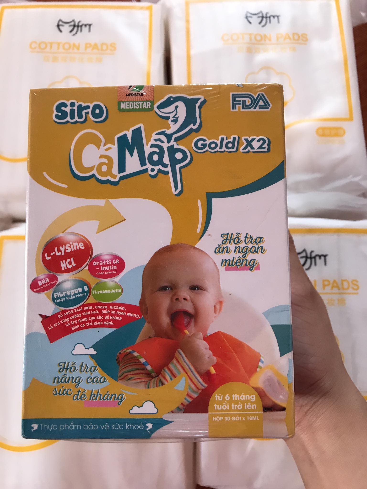 [Hộp 30 Gói] Siro Baby Shark Cá Mập Gold X2