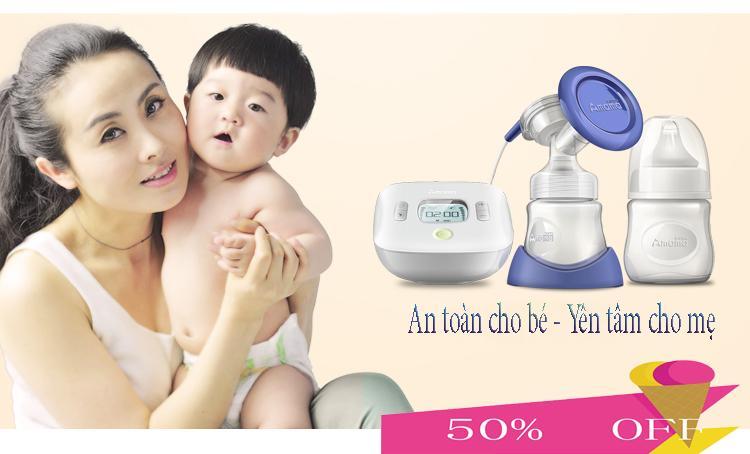 Máy hút sữa mẹ Amama-Thiết kế cho sữa chảy trực tiếp từ phễu silicon vào bình sữa-giảm cơn đau tức ngực do đầy sữa-An toàn cho mẹ và bé-,sản phẩm không thể thiếu đối với mẹ thông thái sale sốc 50%, giao hàng toàn quốc tại May Store 8