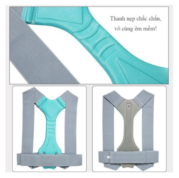 Đai Chống Gù Lưng, Lưng tôm, cong vẹo cột sống Có Nẹp trợ lực cải thiện cột sống dành cho trẻ em, học sinh 2 màu cho bé trai bé gái đủ size