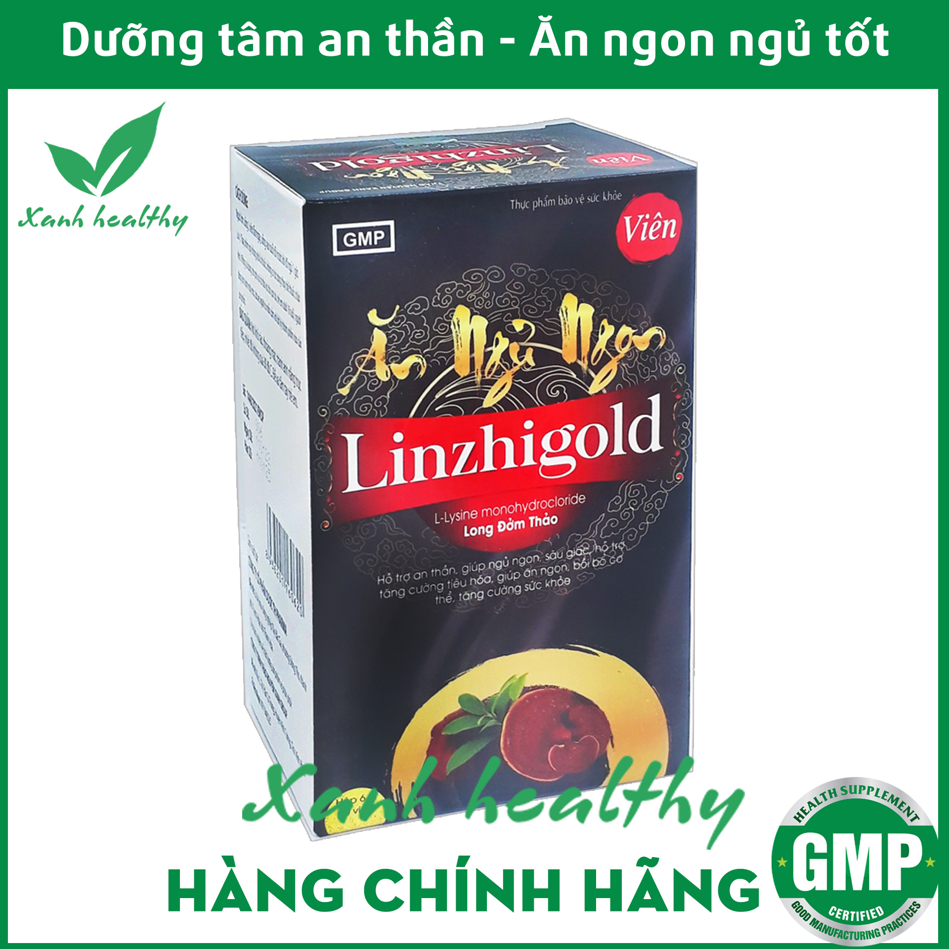 Viên uống bồi bổ cơ thể Homminseng LinhZi - tăng cường sức khỏe với thành phần nhung hươu, linh chi - Hộp 60v XANH Healthy