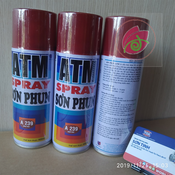 SƠN XỊT ATM HOẶC WIN MÀU ĐỎ BỌC ĐÔ A 239 A239 1 chai