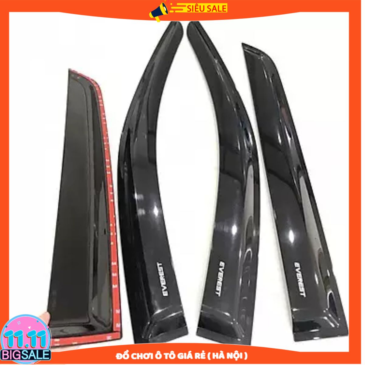 Vè Che Mưa Đen Cho Xe Ô Tô Ford Everest 2015-2020