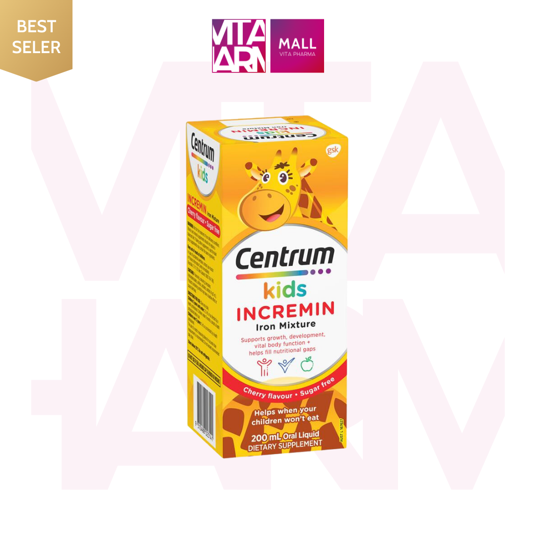 [DATE 02/2026 - BAY AIR, ĐỦ BILL] Siro Centrum Kids Incremin Iron Mixture Úc 200ml