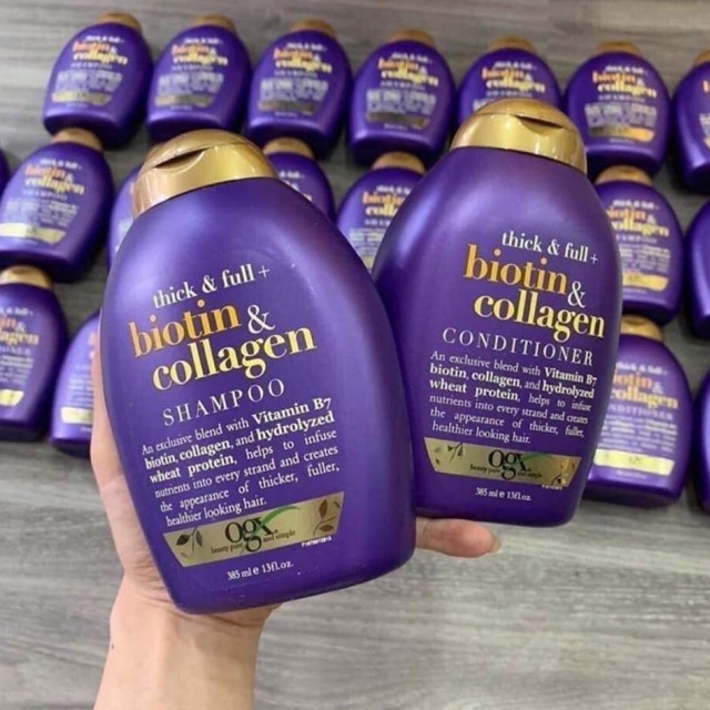 CẶP DẦU GỘI BIOTIN COLLAGEN TÍM MỸ