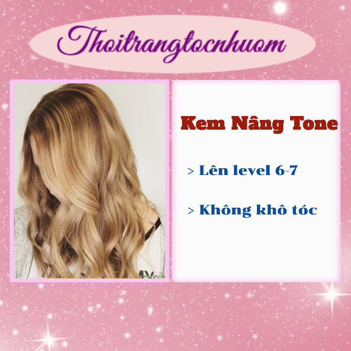 KEM TẨY TÓC (NÂNG TONE) - Kèm Oxy trợ nhuộm - Thoitrangtocnhuom