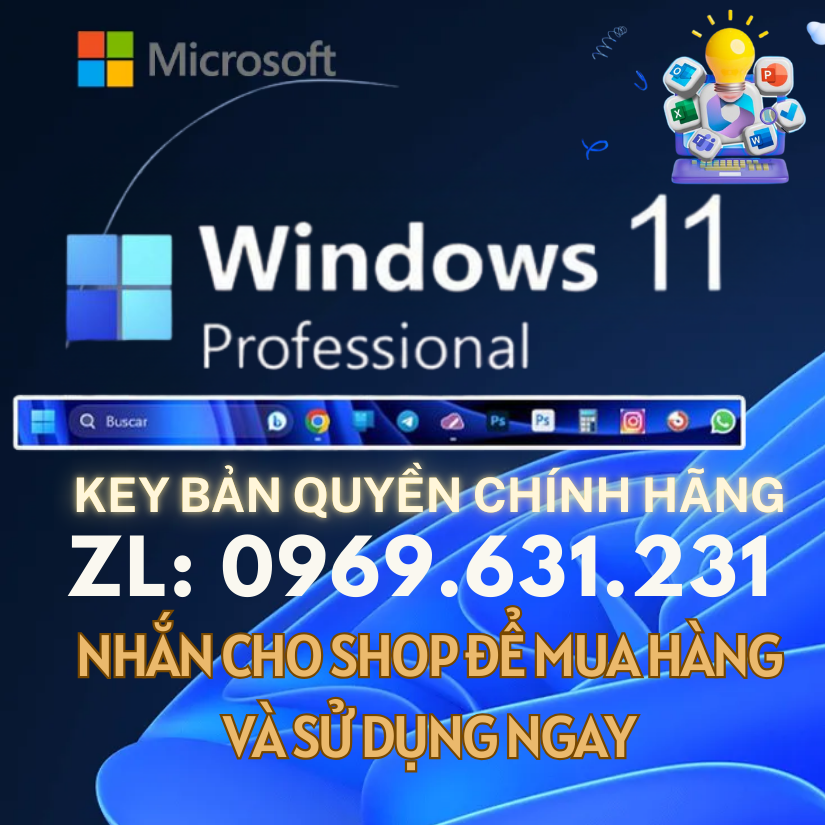Key bản quyền Window 10/11 Pro vĩnh viễn CHÍNH HÃNG Bảo hành trọn Mua 1 lần dùng mãi mãi Phần mềm bảo mật
