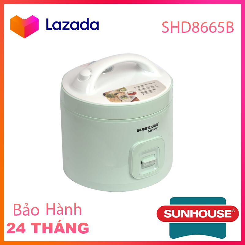 Nồi cơm điện 1.8 lít sunhouse shd8665b