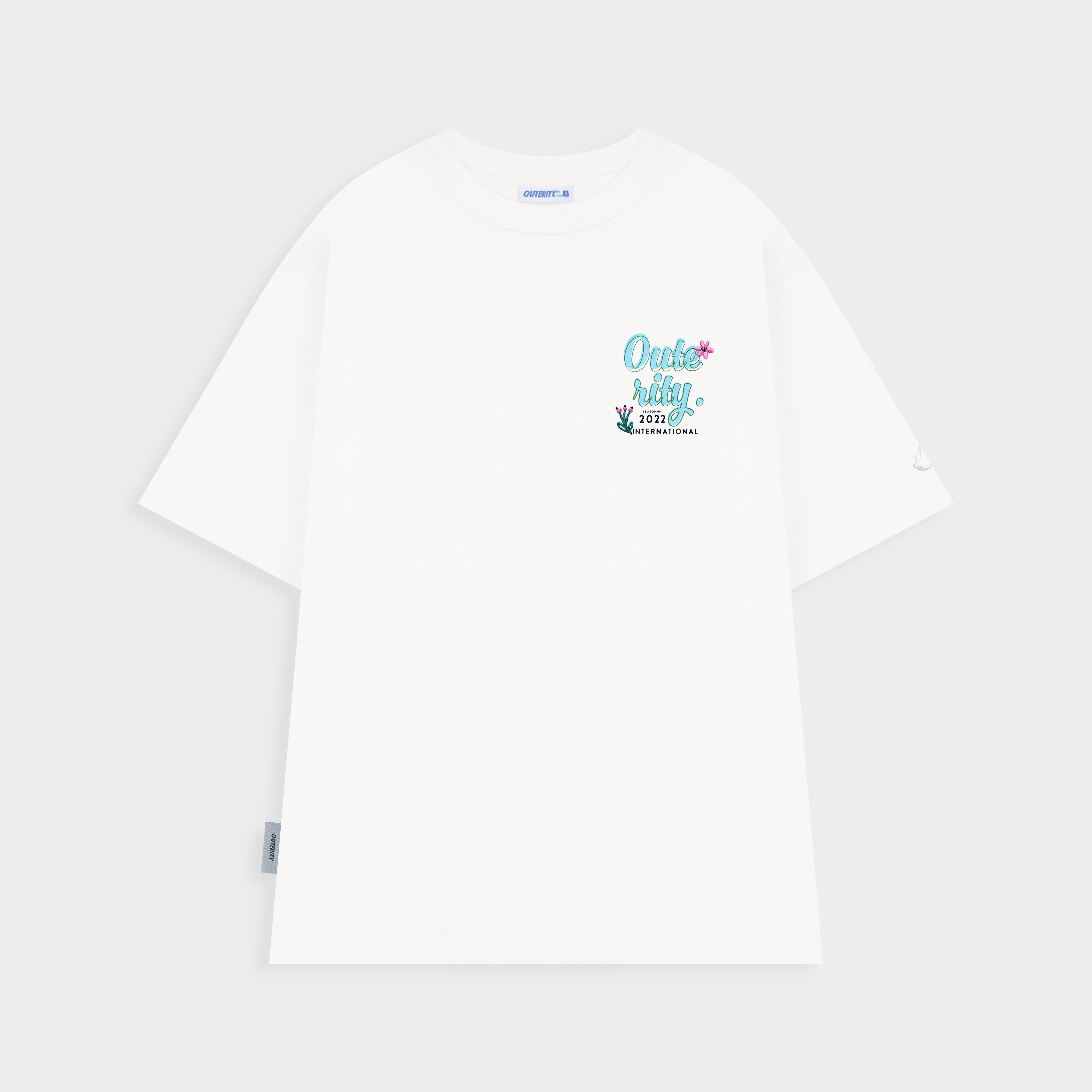 Áo thun outerity florist / màu trắng - ort.b 161