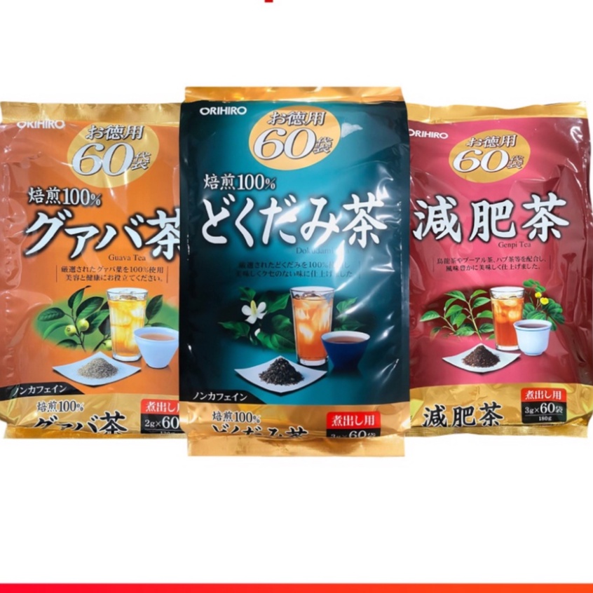 Trà Giảm Cân Lá Ổi/ Diếp cá/ Genpi 60 gói x 3g