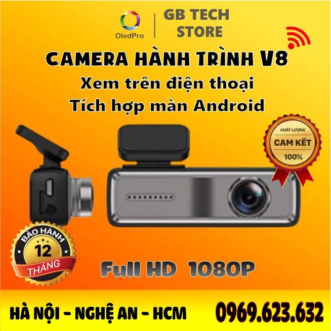 Camera hành trình WIFI V8 Full HD 1080P kết nối với điện thoại và màn