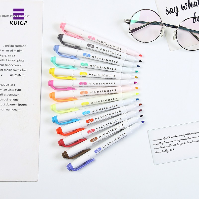 Bút đánh dấu Zebra 'LOOK A LIKE' 2 đầu màu cực đẹp