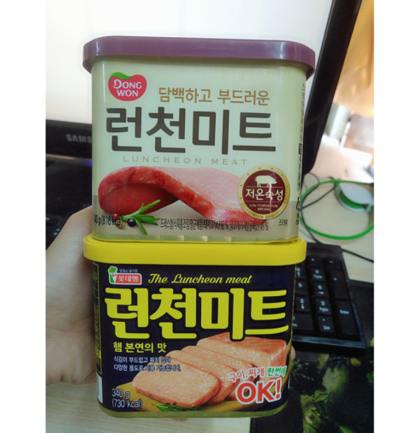 Thịt hộp hàn quốc dongwon/ lotte ok 340g