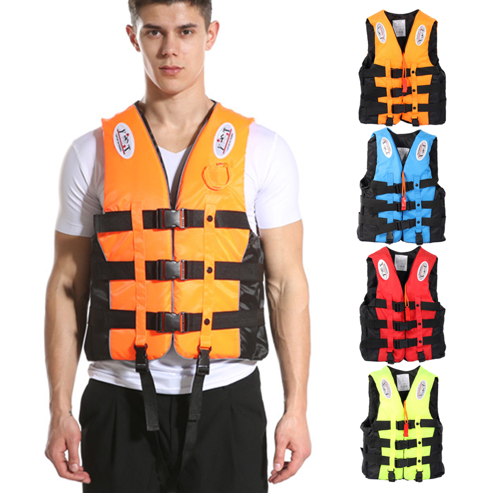 Thể Thao Dưới Nước Di Động Cuộc Sống Áo Khoác Nổi Vest Chịu Mài Mòn Có Thể Điều Chỉnh Dây Đeo Với Phản Quang Sọc Cho Bơi Câu Cá Biển