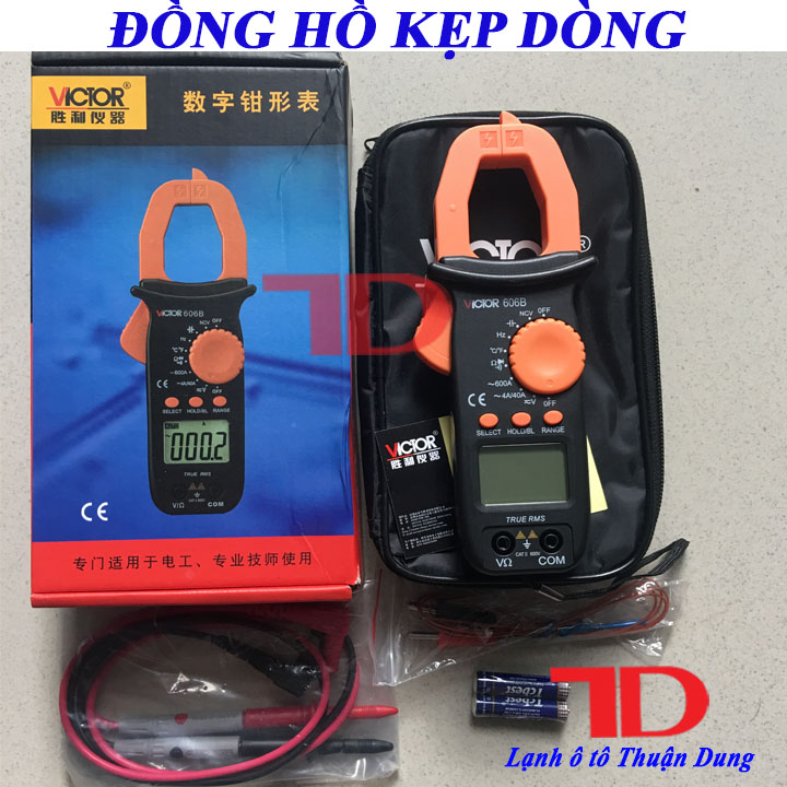 Đồng hồ kẹp dòng victor 606b - vật tư điện lạnh ô tô thuận dung