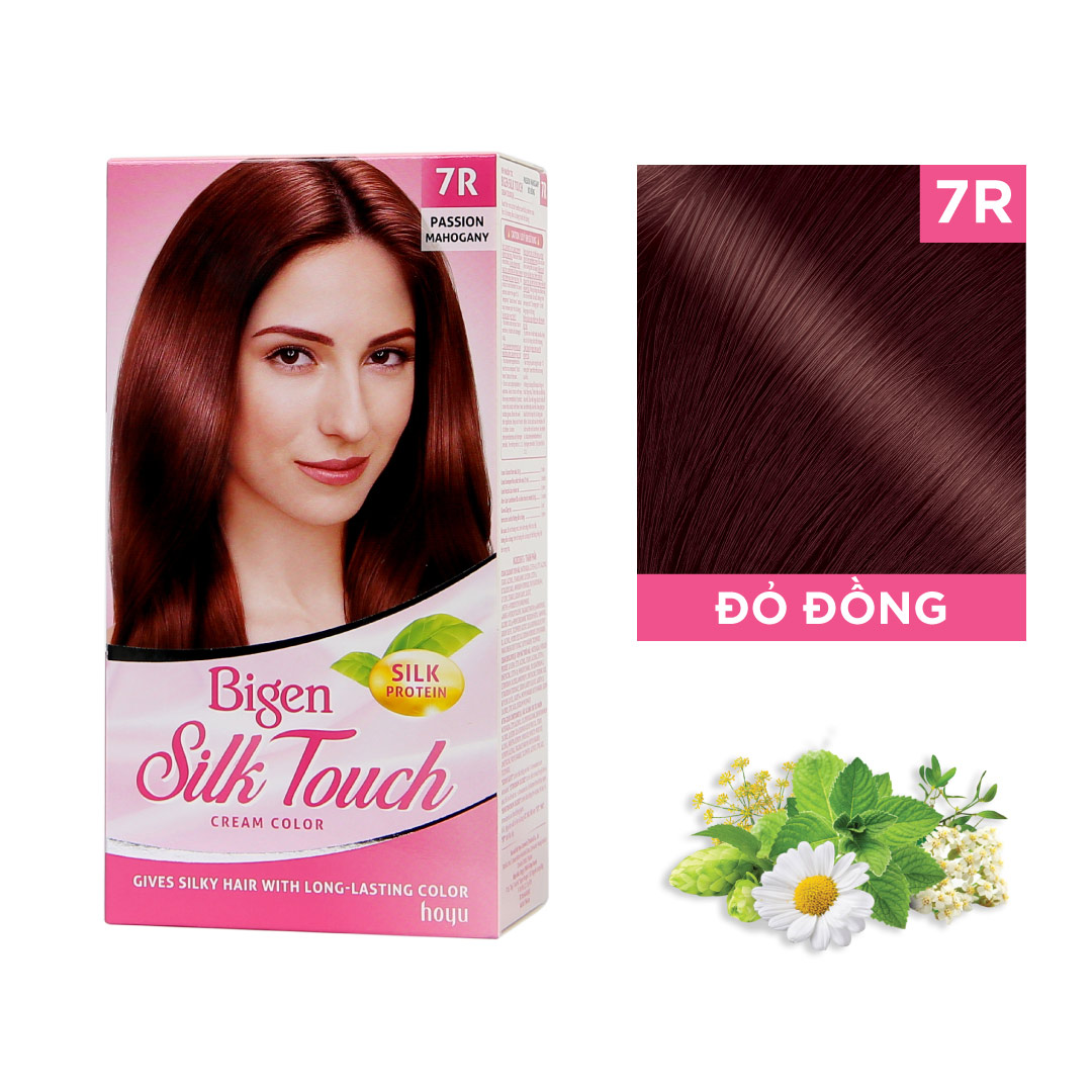 Kem Nhuộm Tóc Bigen Silk Touch - 7R Đỏ đồng