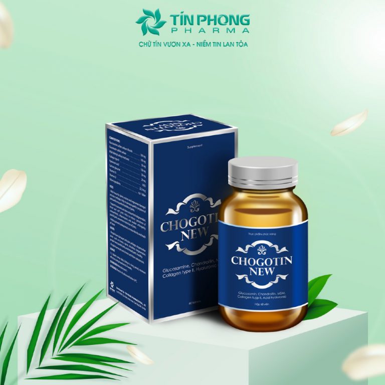 Bổ Xương Khớp CHOGOTIN NEW Lọ 60 viên, Hỗ trợ tăng tiết dịch khớp, hỗ trợ tái tạo sụn khớp, hỗ trợ giảm nguy cơ thoái hóa khớp.