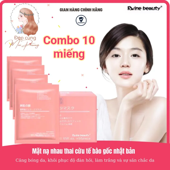 Mặt nạ trắng mịn da, mặt nạ nhau thai cừu tế bào gốc nhật bản