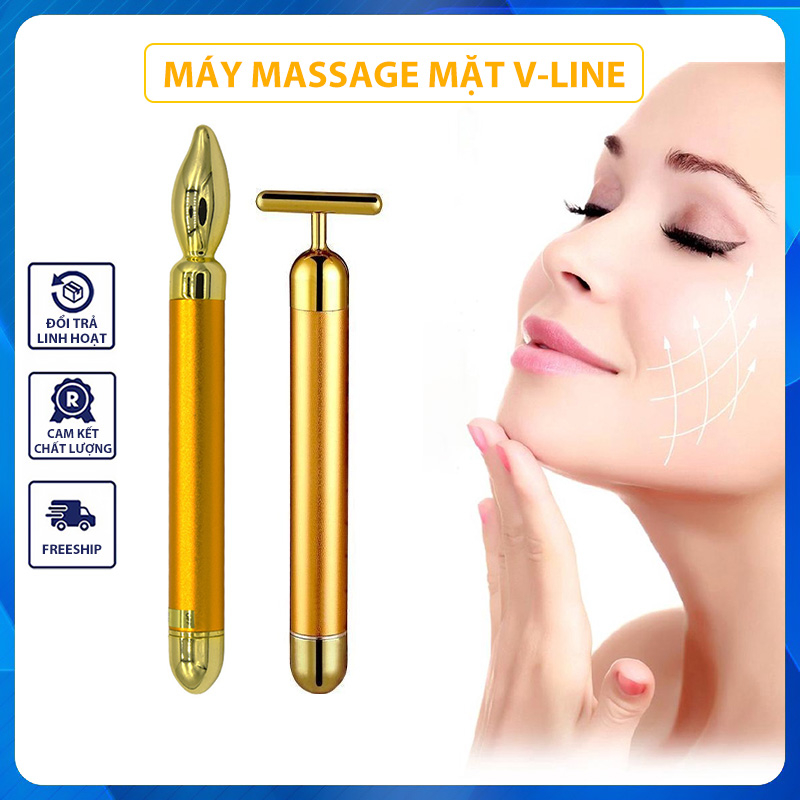 Bút massage mày môi sau phun xăm hình giọt nước Máy mát xa da mặt cầm tay Energy Beauty Bar hình chữ T dụng cụ phun xăm