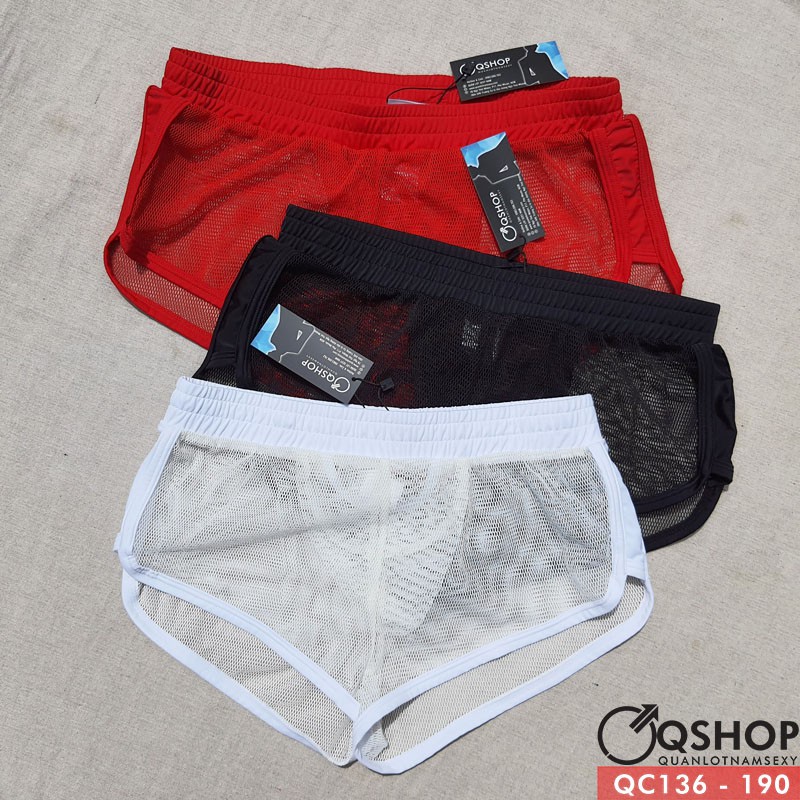 Quần ngủ nam thun lưới gợi cảm qshop qc136